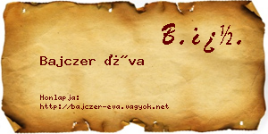 Bajczer Éva névjegykártya